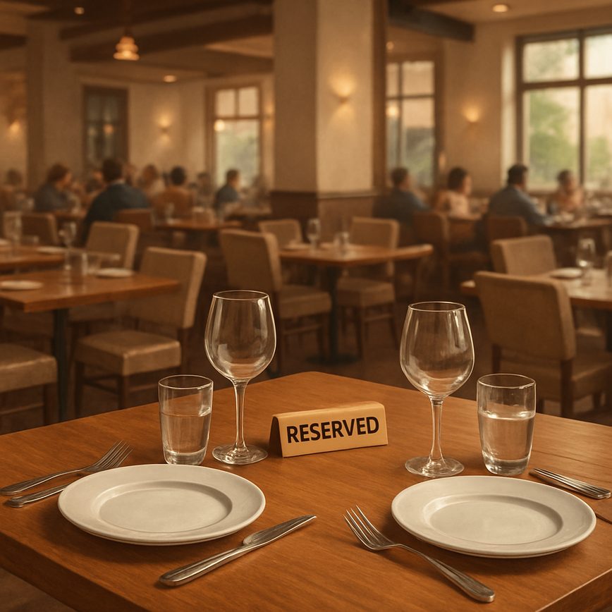 Como reservar mesa em horários de pico