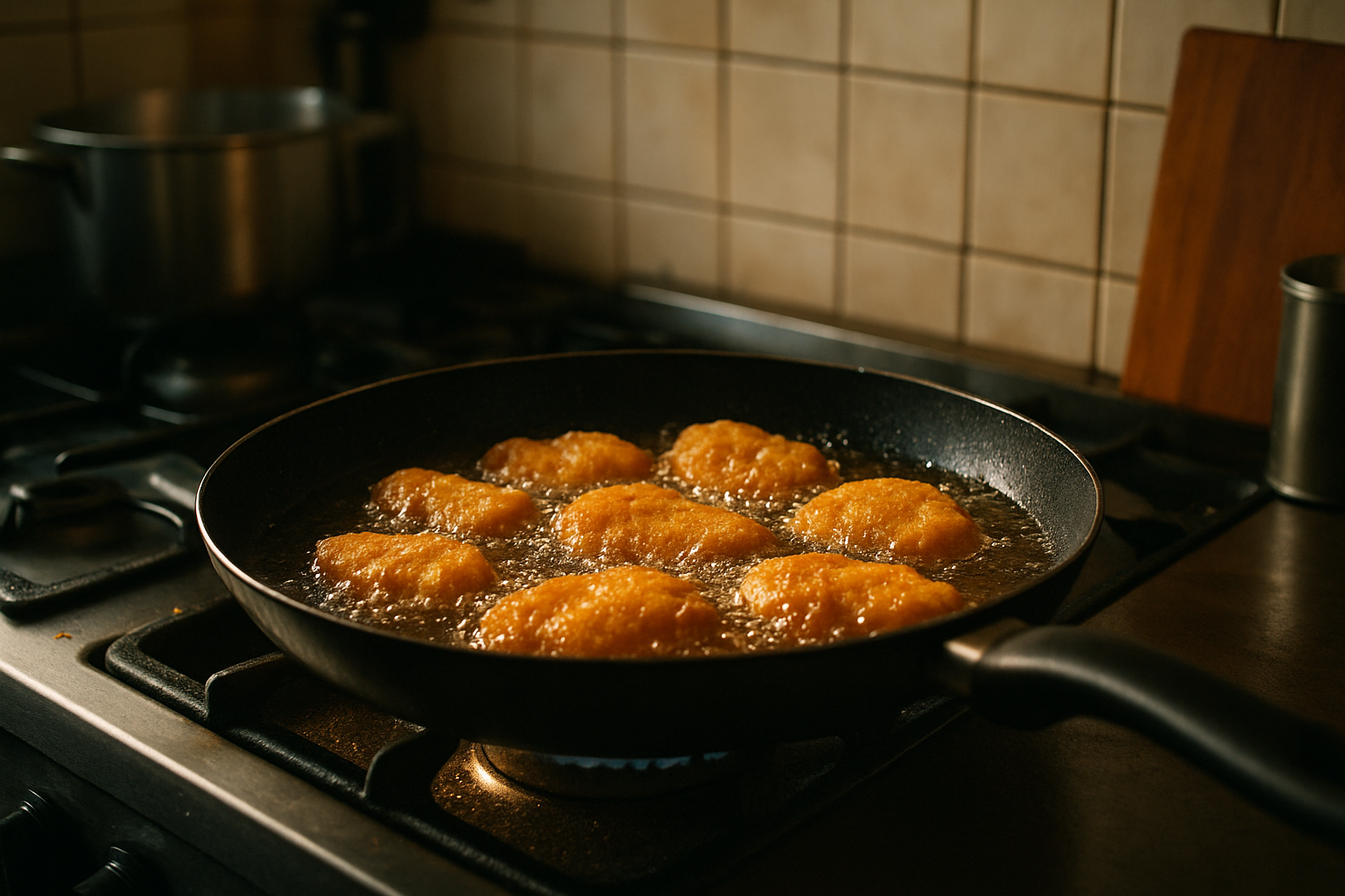 Técnicas de fritura e grelhados