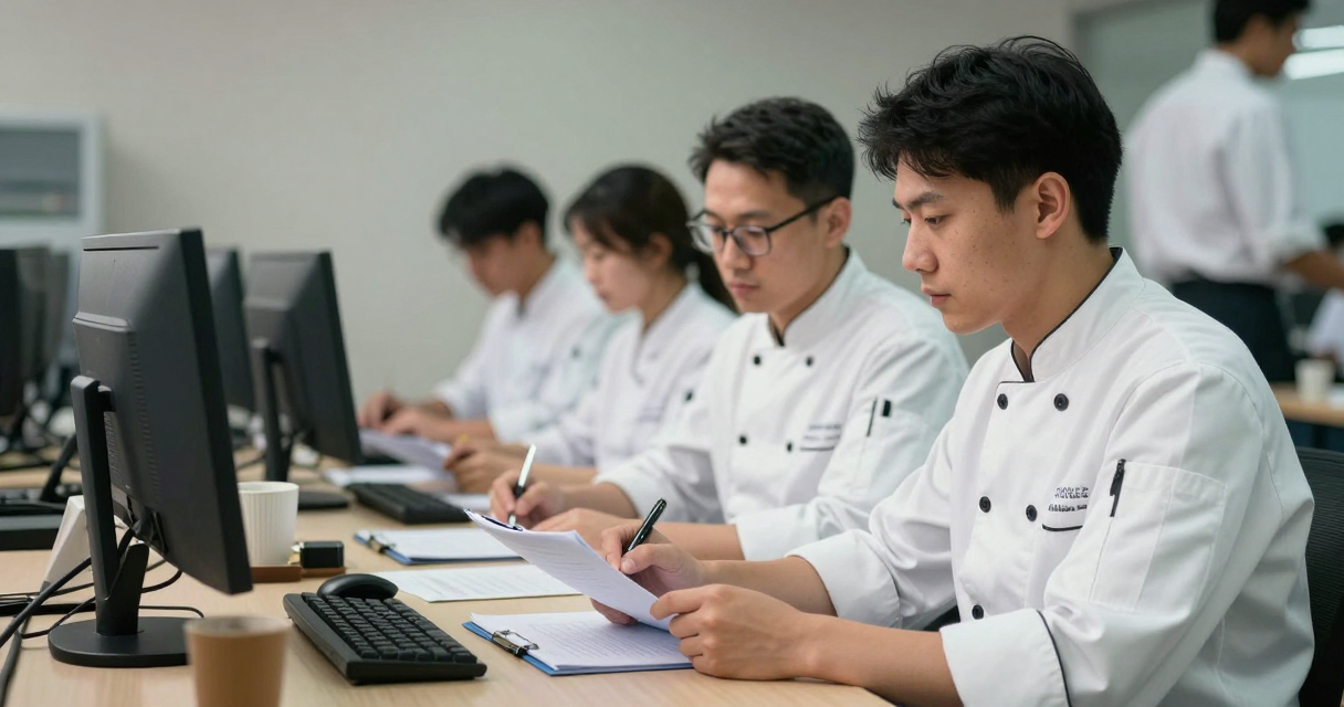 Gestão de horários e turnos na cozinha — Comunicação entre chefia e equipe durante a troca de turnos