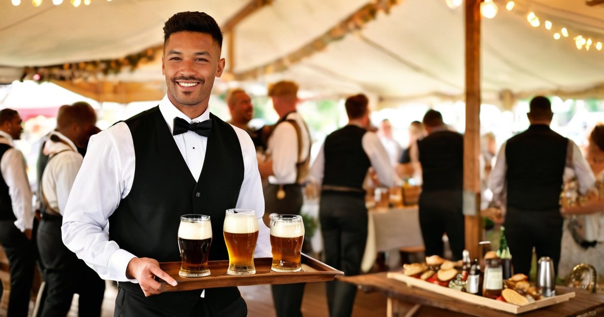 Serviço de garçons em grandes eventos
